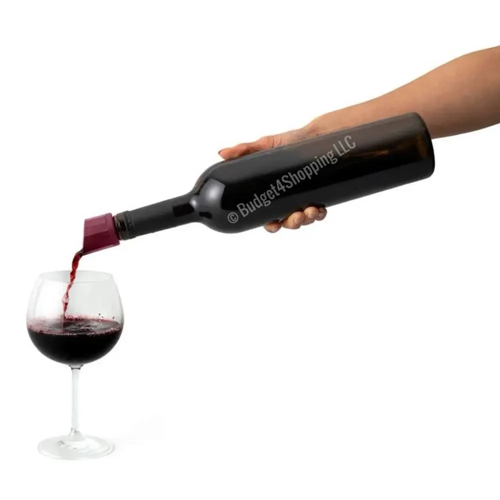 Rabbit Electric Corkscrew with Foil Cutter Base & Rabbit Wine Pourer Bundle